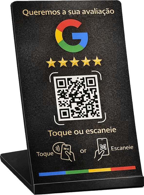 Placa de Avaliação Google